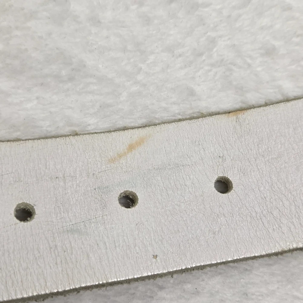 Diesel Vintage‎ Studded White Belt with Silver-Tone Buckle size 35